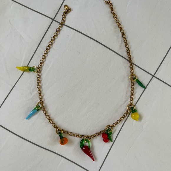 NWT Sandra Alexandra Fruit Charm Necklace - Picture 2 of 2